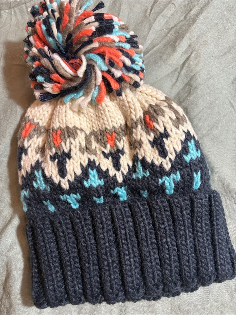 Kids/adults Winter Pom Pom hat, osfa -